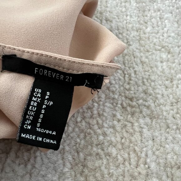 3 for $6 Forever 21 Sheer Short Sleeve Lace Boho Summer Blouse Crop Top S - Picture 2 of 7